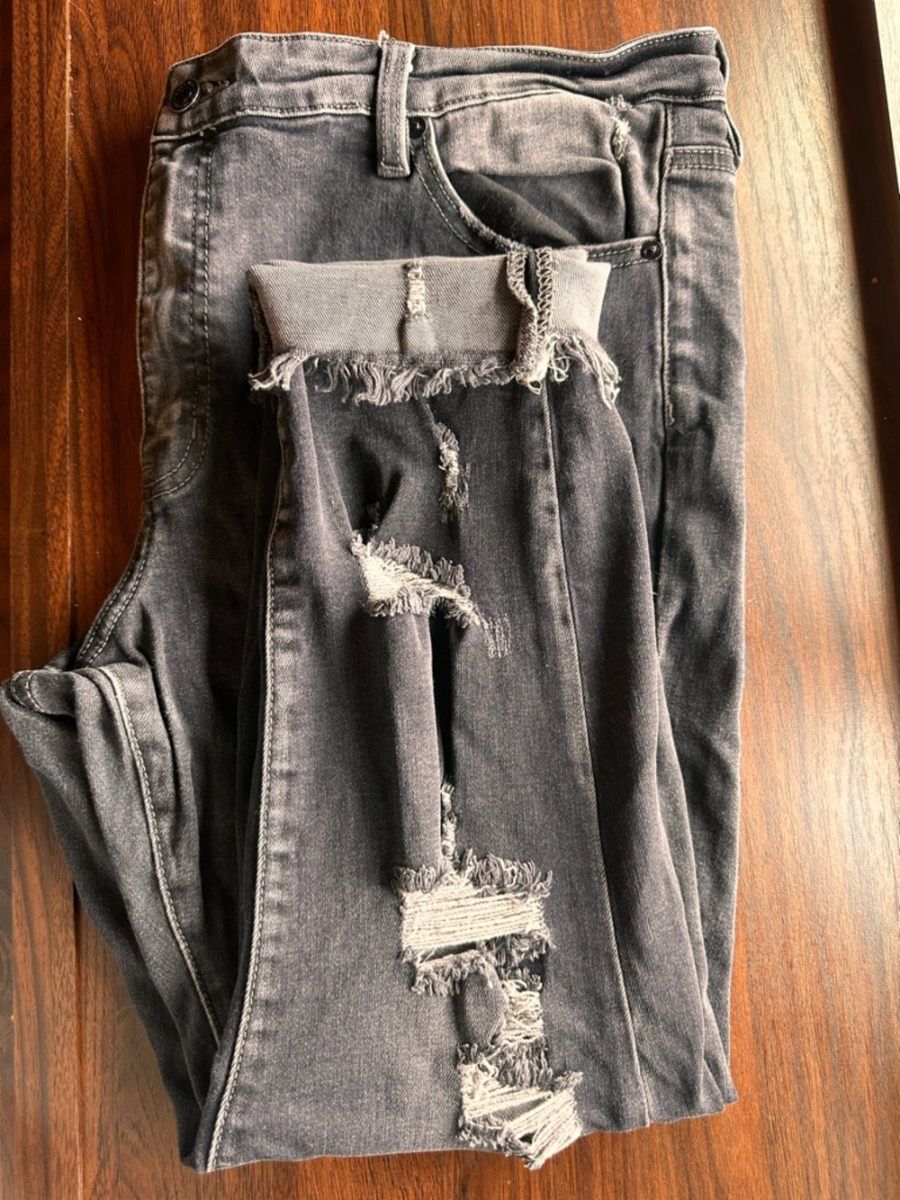 Kancans Grey Distressed Jeans—maurices Exclusive Style
